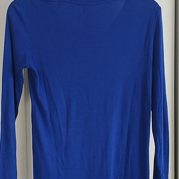 Daisy Fuentes Cobalt Blue Crew Neck Top Sz M - Picture 5 of 6